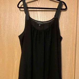 Lace-bottomed, tank style blouse